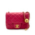 CHANEL MINI MATELASSE CHAIN SHOULDER BAG PINK LAMB SKIN 90309176 - PURPOSE