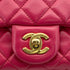 CHANEL MINI MATELASSE CHAIN SHOULDER BAG PINK LAMB SKIN 90309176 - PURPOSE