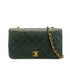 CHANEL VINTAGE FULL FLAP CHAIN SHOULDER BAG KHAKI LAMB SKIN 90309177 - PURPOSE