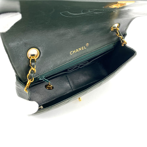 CHANEL VINTAGE FULL FLAP CHAIN SHOULDER BAG KHAKI LAMB SKIN 90309177 - PURPOSE