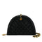 CHANEL VINTAGE HALF MOON CHAIN SHOULDER BAG BLACK LAMB SKIN 90309179 - PURPOSE
