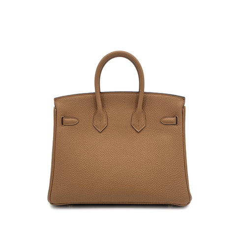 HERMES BIRKIN 25 CHAI TOGO HAND BAG U GOLD HARDWARE 90309181 - PURPOSE