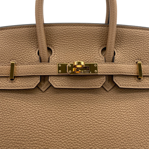 HERMES BIRKIN 25 CHAI TOGO HAND BAG U GOLD HARDWARE 90309181 - PURPOSE