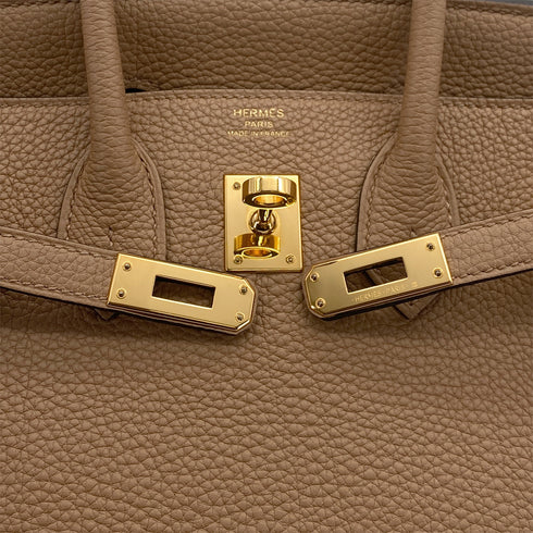 HERMES BIRKIN 25 CHAI TOGO HAND BAG U GOLD HARDWARE 90309181 - PURPOSE