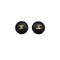 CHANEL VINTAGE EARRINGS COCOMARK ROUND BLACK ACCESSORY 95P 90309185 - PURPOSE