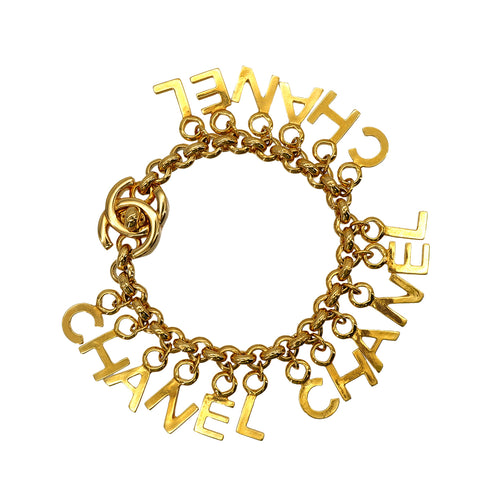 CHANEL VINTAGE BRACELET COCOMARK TURN LOCK LOGO GOLD ACCESSORY 96P 90309190 - PURPOSE