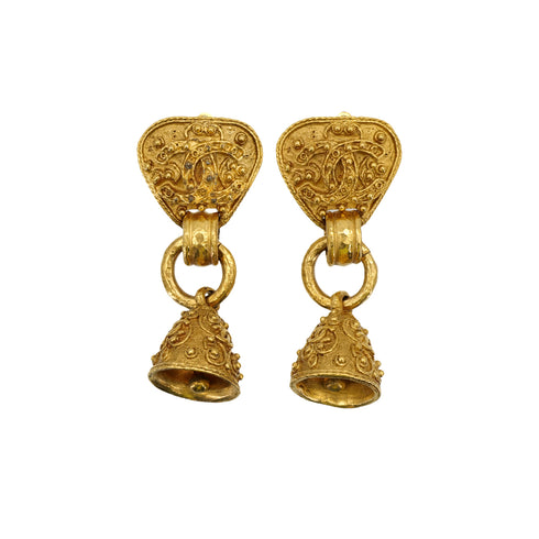 CHANEL VINTAGE EARRINGS COCOMARK BELL MOTIF ACCESSORY 94A 90309191 - PURPOSE