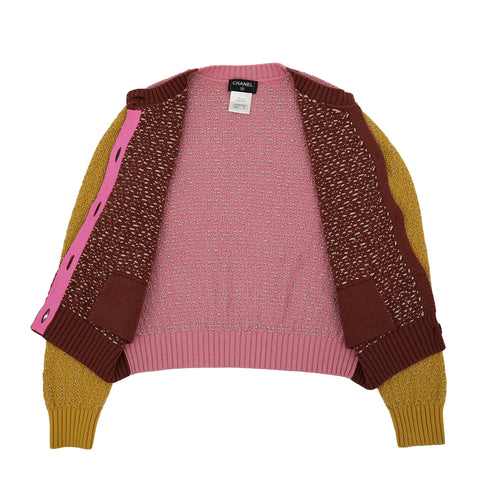 CHANEL CARDIGAN MULTICOLOR CASHMERE RAYON 40 P50 RTW 90309196 - PURPOSE