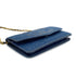 CHANEL VINTAGE BIG COCO CHAIN SHOULDER WALLET BLUE DENIM 90309261 - PURPOSE