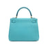 HERMES KELLY 28 RETOURNE BLUE ATOLL TOGO HAND SHOULDER BAG T GOLD HARDWARE 90309264