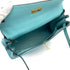 HERMES KELLY 28 RETOURNE BLUE ATOLL TOGO HAND SHOULDER BAG T GOLD HARDWARE 90309264