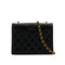 CHANEL VINTAGE MATELASSE FULL FLAP CHAIN SHOULDER BAG BLACK LAMB SKIN 90309268 - PURPOSE