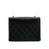 CHANEL VINTAGE MATELASSE FULL FLAP CHAIN SHOULDER BAG BLACK LAMB SKIN 90309268 - PURPOSE