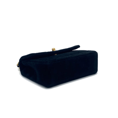 CANEL VINTAGE MINI MATELASSE CHAIN SHOULDER BAG BLACK VELOR 90309273 - PURPOSE
