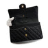 CHANEL VINTAGE CLASSIC FLAP MEDIUM CHAIN SHOULDER BAG BLACK CAVIAR SKIN 90309655 - PURPOSE