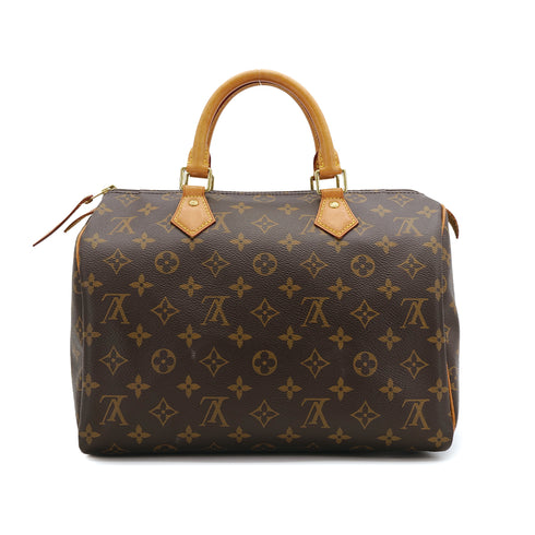 LOUIS VUITTON MONOGRAM SPEEDY 30 HAND BAG BROWN M41108 90309661 - PURPOSE