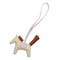 HERMES BAG CHARM RODEO PM CRAIE GOLD MAUVE PALE AGNEAU MILO U 90309663 - PURPOSE