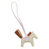 HERMES BAG CHARM RODEO PM CRAIE GOLD MAUVE PALE AGNEAU MILO U 90309663 - PURPOSE