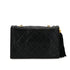 CHANEL VINTAGE MATELASSE CHAIN SHOULDER BAG FRINGE BLACK LAMB SKIN 90309665 - PURPOSE