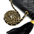 CHANEL VINTAGE MATELASSE CHAIN SHOULDER BAG FRINGE BLACK LAMB SKIN 90309665 - PURPOSE