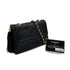 CHANEL VINTAGE MATELASSE CHAIN SHOULDER BAG FRINGE BLACK LAMB SKIN 90309665 - PURPOSE