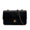 CHANEL VINTAGE CLASSIC FLAP MEDIUM CHAIN SHOULDER BAG BLACK LAMB SKIN 90309666 - PURPOSE