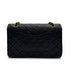 CHANEL VINTAGE CLASSIC FLAP MEDIUM CHAIN SHOULDER BAG BLACK LAMB SKIN 90309666 - PURPOSE