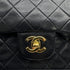 CHANEL VINTAGE CLASSIC FLAP MEDIUM CHAIN SHOULDER BAG BLACK LAMB SKIN 90309666 - PURPOSE