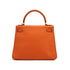 HERMES KELLY 28 RETOURNE ORANGE TAURILLON CLEMENCE HAND SHOULDER BAG □G GOLD HARDWARE 90309670