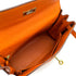 HERMES KELLY 28 RETOURNE ORANGE TAURILLON CLEMENCE HAND SHOULDER BAG □G GOLD HARDWARE 90309670