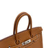 HERMES BIRKIN 35 GOLD TAURILLON CLEMENCE HAND BAG ▢L PALLADIUM HARDWARE 90309673 - PURPOSE