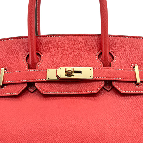 HERMES CANDY BIRKIN 30 ROSE JAIPUR GOLD VEAU EPSOM HAND BAG □P GOLD HARDWARE 90309729 - PURPOSE
