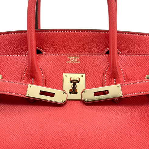 HERMES CANDY BIRKIN 30 ROSE JAIPUR GOLD VEAU EPSOM HAND BAG □P GOLD HARDWARE 90309729 - PURPOSE
