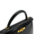 HERMES KELLY 32 SELLIER BLACK BOXCALF HAND SHOULDER BAG 2005 SQUARE I GOLD HARDWARE 90309731 - PURPOSE