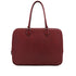 HERMES PLUME 32 HAND BAG WAFFLE DEUTCH ROUGE H □G PALLADIUM HARDWARE 90309732 - PURPOSE