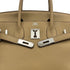 HERMES BIRKIN 30 POUSSIERE TAURILLON CLEMENCE HAND BAG □L PALLADIUM HARDWARE 90309733 - PURPOSE
