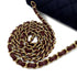 CHANEL MATELASSE MARINE ICON CHAIN SHOULDER BAG NAVY COTTON LEATHER 90309736 - PURPOSE