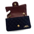 CHANEL MATELASSE MARINE ICON CHAIN SHOULDER BAG NAVY COTTON LEATHER 90309736 - PURPOSE