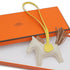 HERMES BAG CHARM RODEO PM CRAIE LIME CHAI AGNEAU MILO U 90309740 - PURPOSE