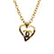 CHANEL VINTAGE NECKLACE COCOMARK HEART GOLD ACCESSORY 95P 90309741 - PURPOSE