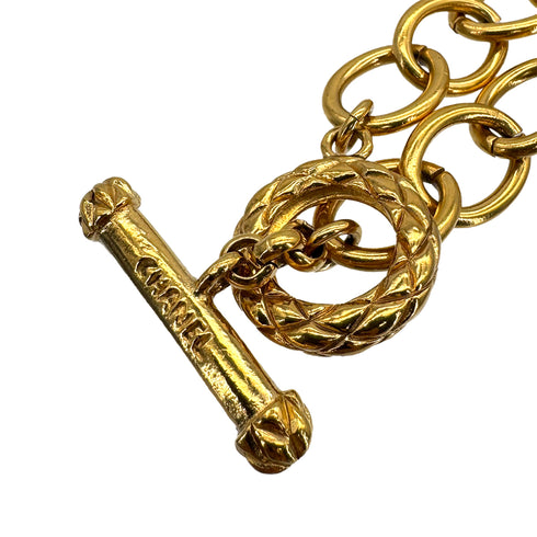 CHANEL VINTAGE NECKLACE COCOMARK HEART GOLD ACCESSORY 95P 90309741 - PURPOSE