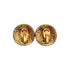 CHANEL VINTAGE EARRINGS ROUND COCOMARK GOLD ACCESSORY 94P 90309742 - PURPOSE
