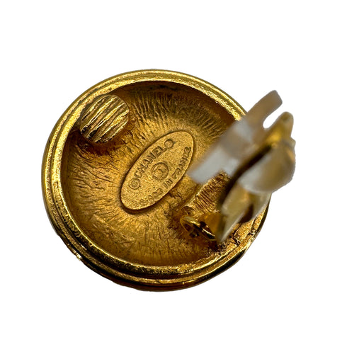 CHANEL VINTAGE EARRINGS ROUND COCOMARK GOLD ACCESSORY 90309743 - PURPOSE