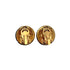 CHANEL VINTAGE EARRINGS ROUND COCOMARK GOLD ACCESSORY 94P 90309745 - PURPOSE