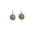 CHANEL VINTAGE EARRINGS ROUND COCOMARK GOLD CLEAR ACCESSORY 99P 90309758 - PURPOSE