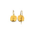 CHANEL VINTAGE EARRINGS ROUND COCOMARK GOLD CLEAR ACCESSORY 99P 90309758 - PURPOSE