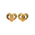 CHANEL VINTAGE EARRINGS HEART COCOMARK GOLD ACCESSORY 95P 90309760 - PURPOSE