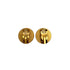 CHANEL VINTAGE EARRINGS ROUND COCOMARK GOLD BLACK ACCESSORY 96A 90309761 - PURPOSE