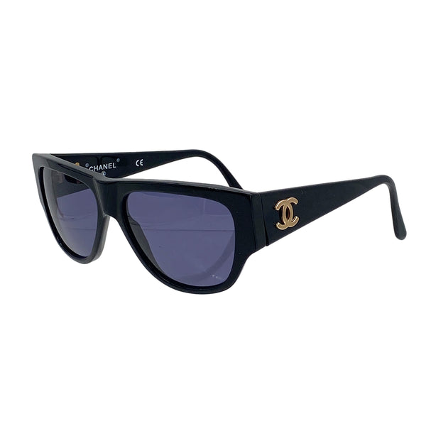 CHANEL VINTAGE SUNGLASSES COCOMARK BLACK EYEWEAR 90309762 - PURPOSE