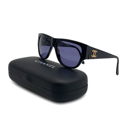 CHANEL VINTAGE SUNGLASSES COCOMARK BLACK EYEWEAR 90309762 - PURPOSE